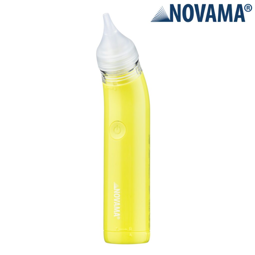 Nosies aspiratorius su pašvietimu Novama Pingo Spark Lime Green