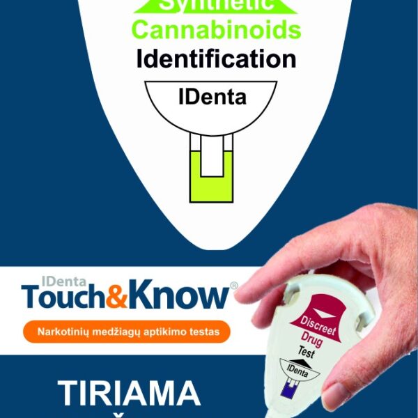 Sintetinių kanabinoidų (Spice) aptikimo testas Touch&Know