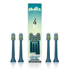 Antgaliai elektriniam dantų šepetėliui Vitammy SMILS (tamsūs) (4vnt.)