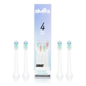 Antgaliai elektriniam dantų šepetėliui Vitammy SMILS (šviesūs) (4vnt.)