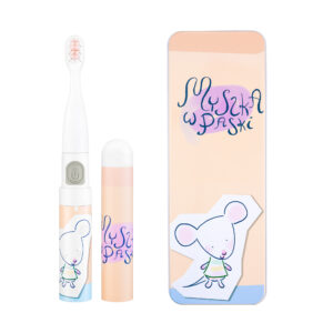 VITAMMY SMILE MINIMINI+ PYKTELĖ SU JUOSTELĖMIS Soninė dantų šepetėlė vaikams nuo 3 metų