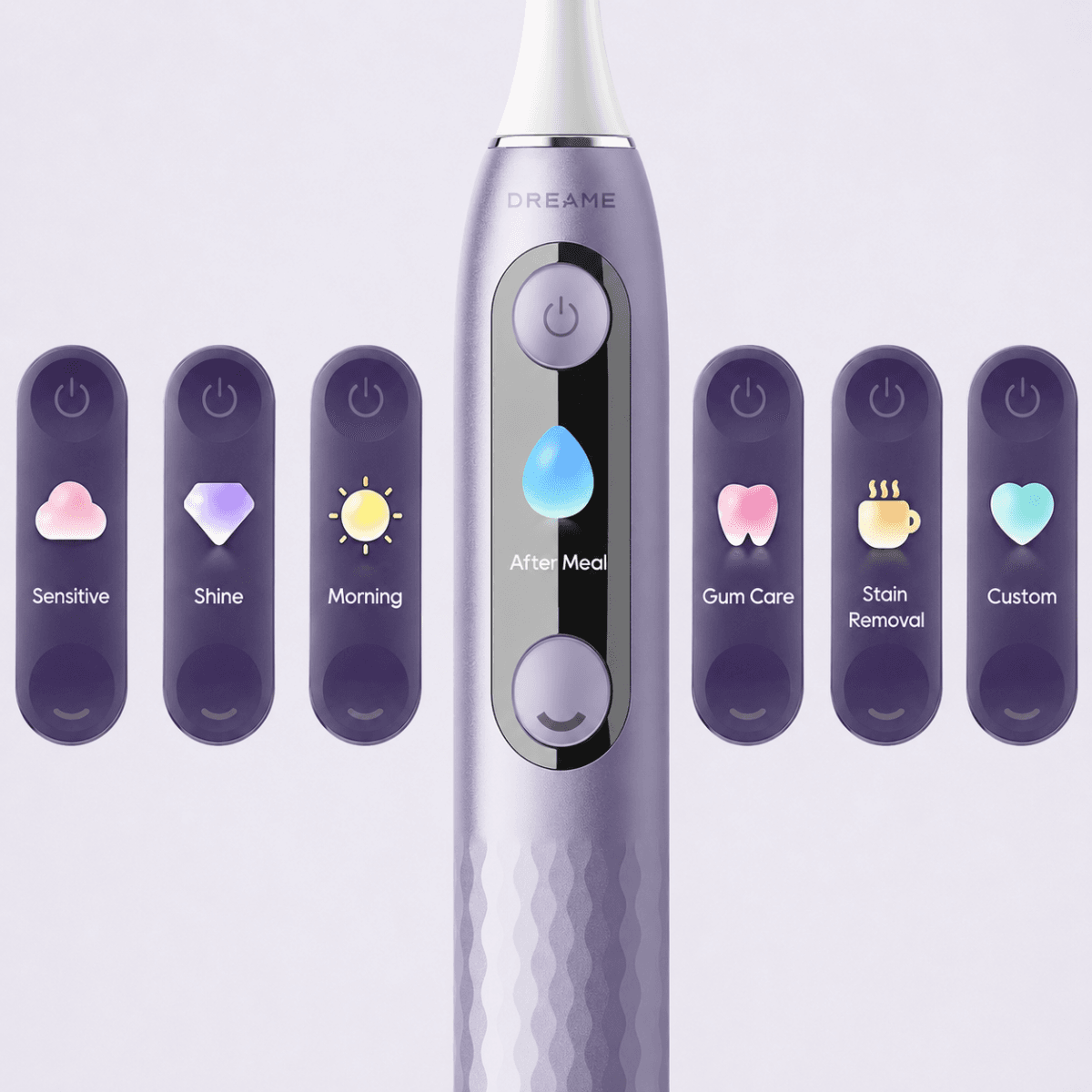 Elektrinis dantų šepetėlis Dreame Sonic E10F (Violetinis) - Image 6
