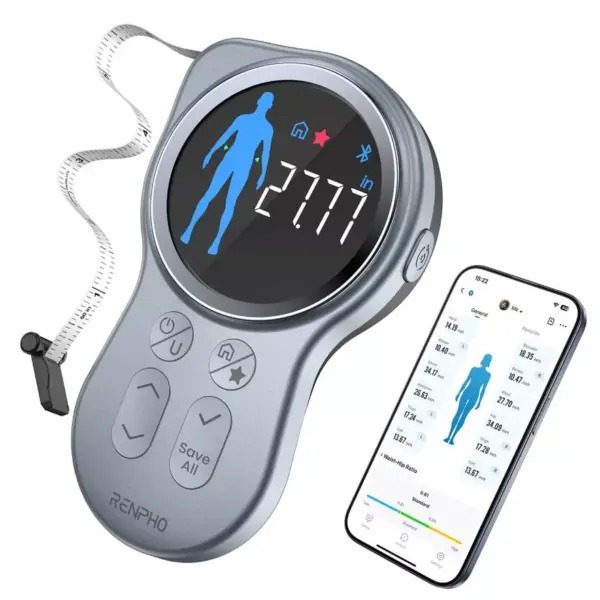 Išmanioji skaitmeninė kūno matavimo juosta su Bluetooth RENPHO Smart Tape Measure+