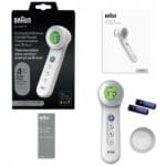 BRAUN BNT300 – bekontaktinis ir kontaktinis kaktos termometras, greitas ir tikslus matavimas