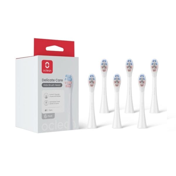 Pakaitinė galvutė dantų šepetėliui Oclean Delicate Care Kids (balta) 6vnt.