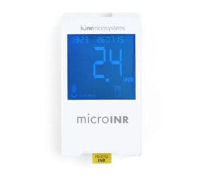 MICROINR Kraujo krešėjimo tikrinimo prietaisas, INR monitorius, skirtas naudoti namuose ir profesinėje veikloje.