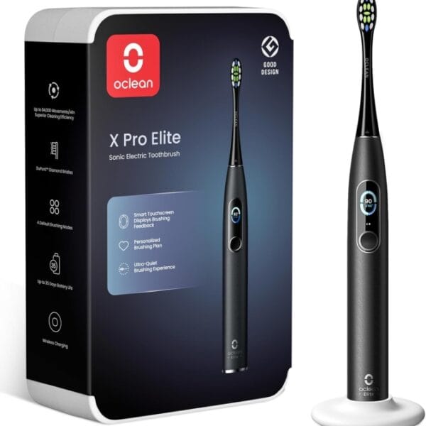 Elektrinis dantų šepetėlis Oclean X Pro Elite (Juodas)